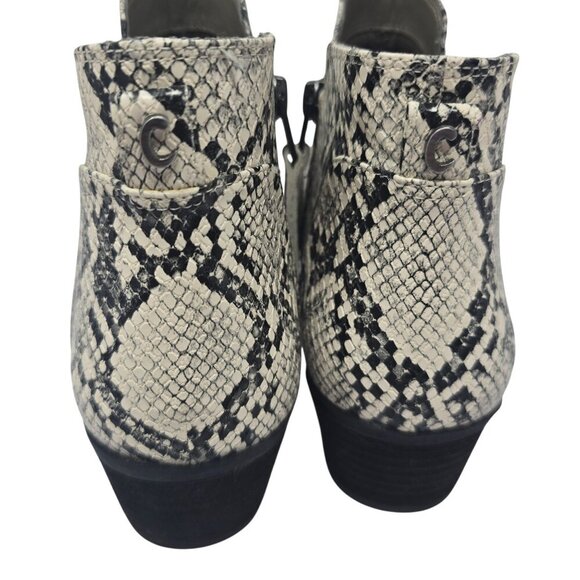 Circus Sam Edelman Pipper Faux Snakeskin Leather Ankle Booties Women's 9 - Picture 3 of 6